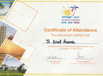 Certification of Attendance